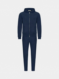NAVY HOODED TECH SUIT
