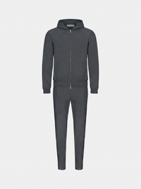 DARK GREY HOODED TECH SUIT