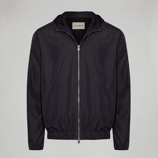 PREMIUM BLACK HOODED JACKET