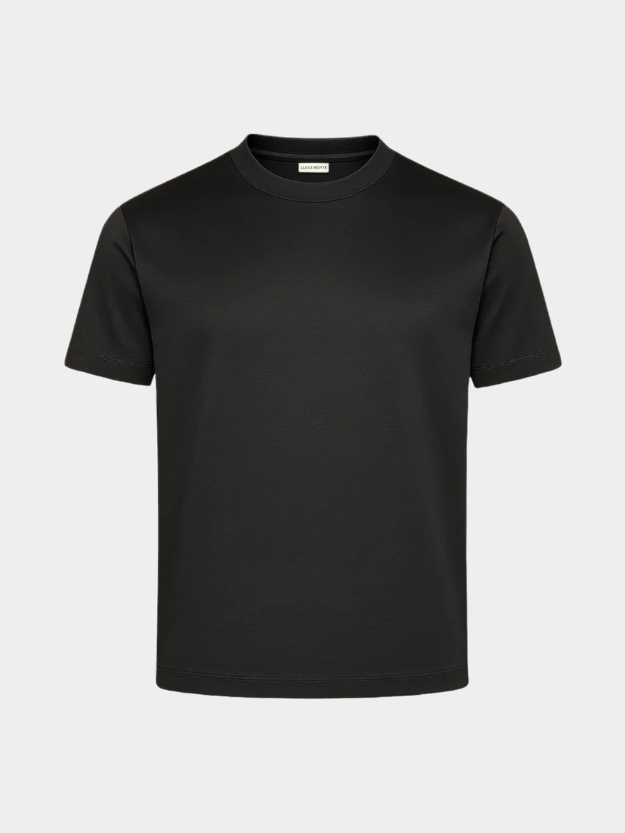 BLACK MERCERISED SHIRT