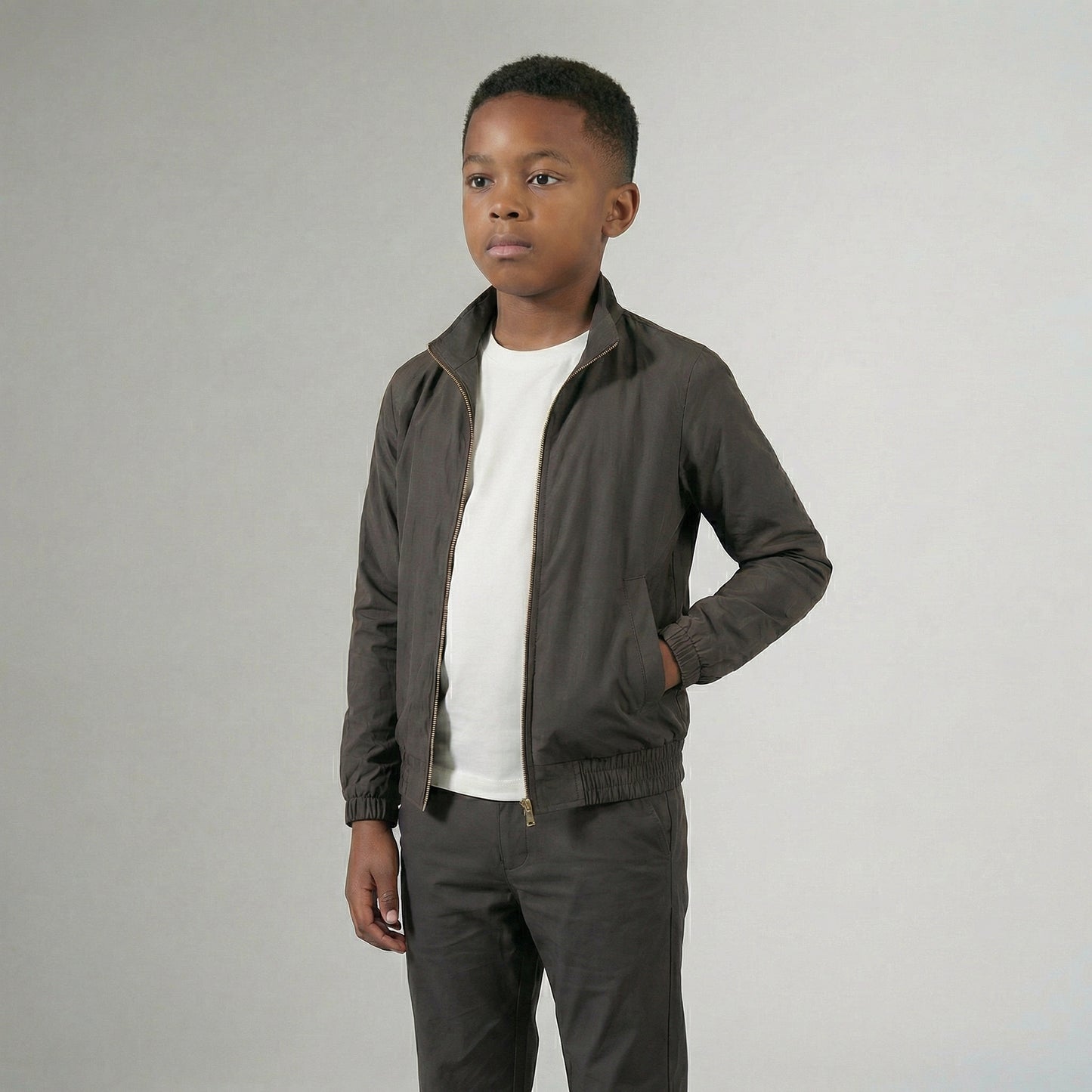 DARK GREY TECH SUIT KIDS