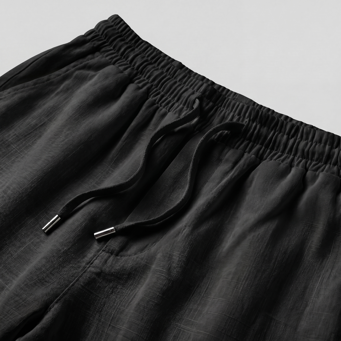 BLACK LINNEN PANTS