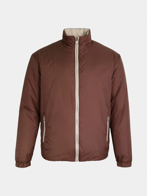 Brown Reversible Windbreaker
