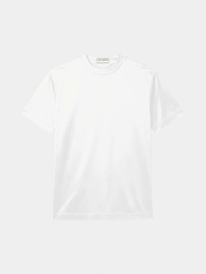 WHITE MERCERISED GLANZ SHIRT