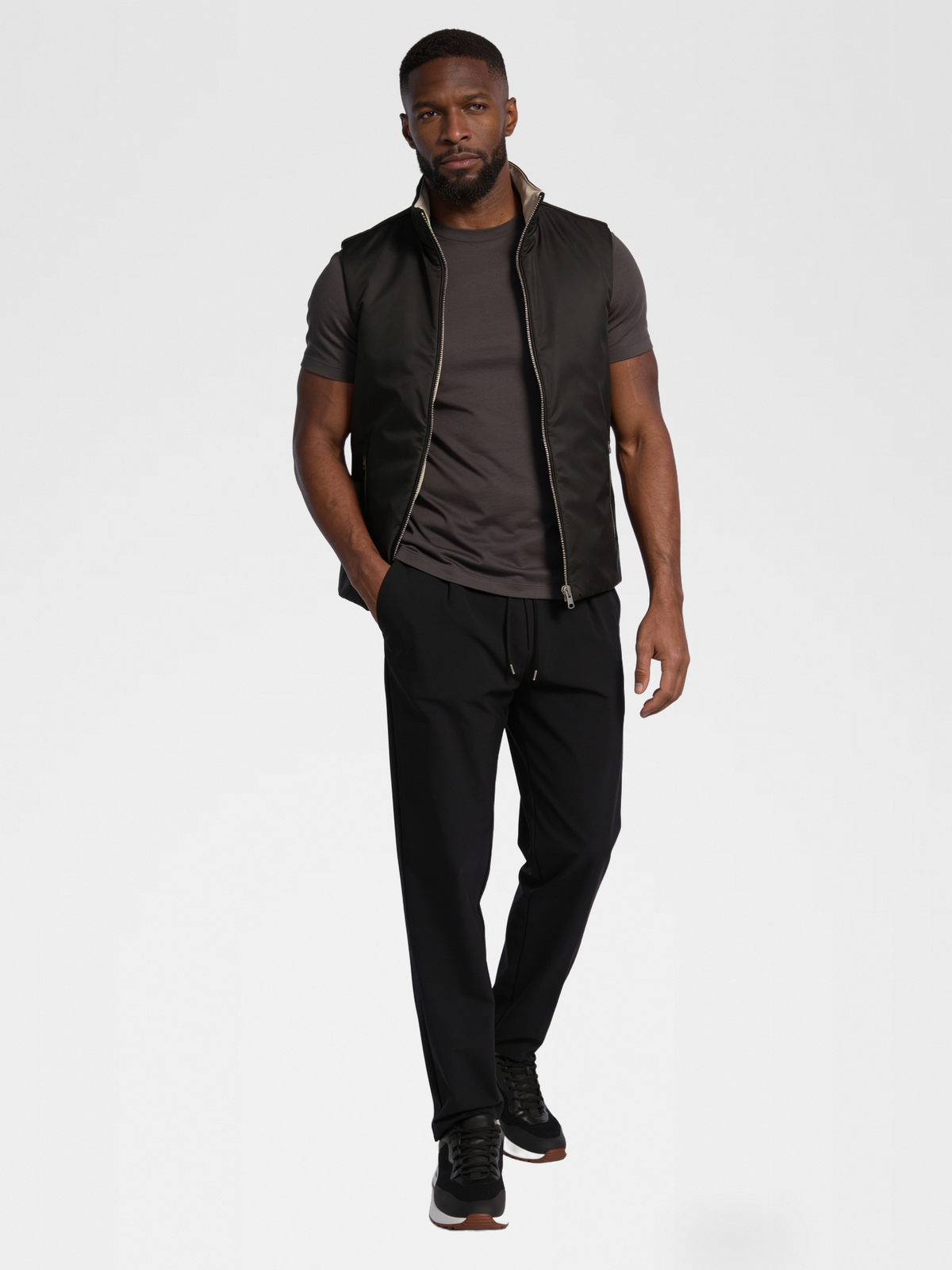 Black Reversible Gilet
