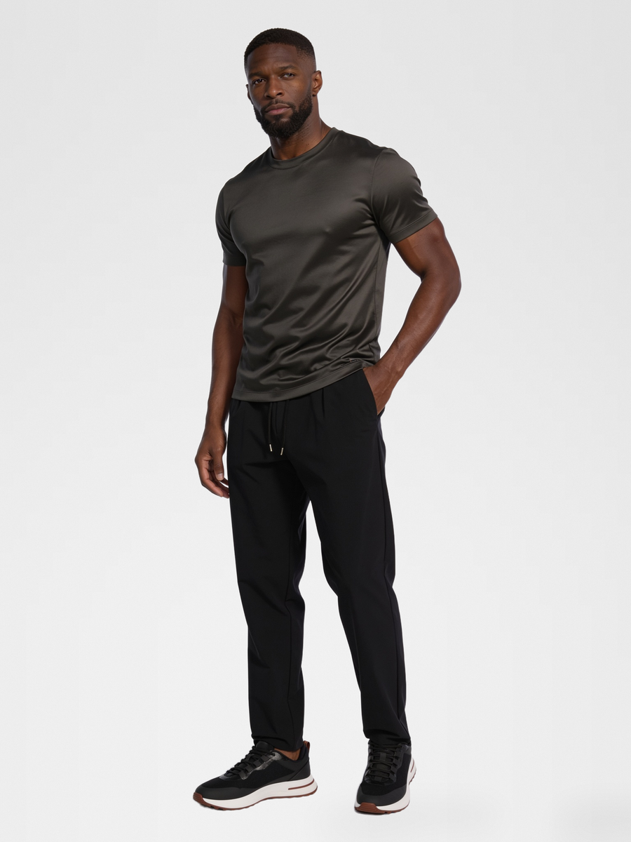 CHARCOAL MERCERISED SHIRT