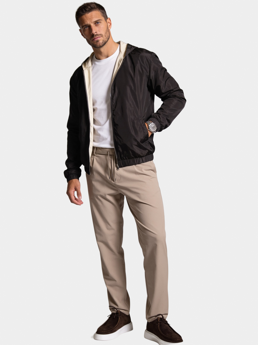 PREMIUM BROWN HOODED JACKET