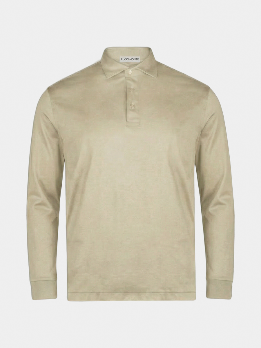 BEIGE POLO LONGSLEEVE