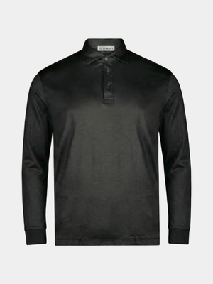 BLACK POLO LONGSLEEVE