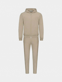 BEIGE HOODED TECH SUIT