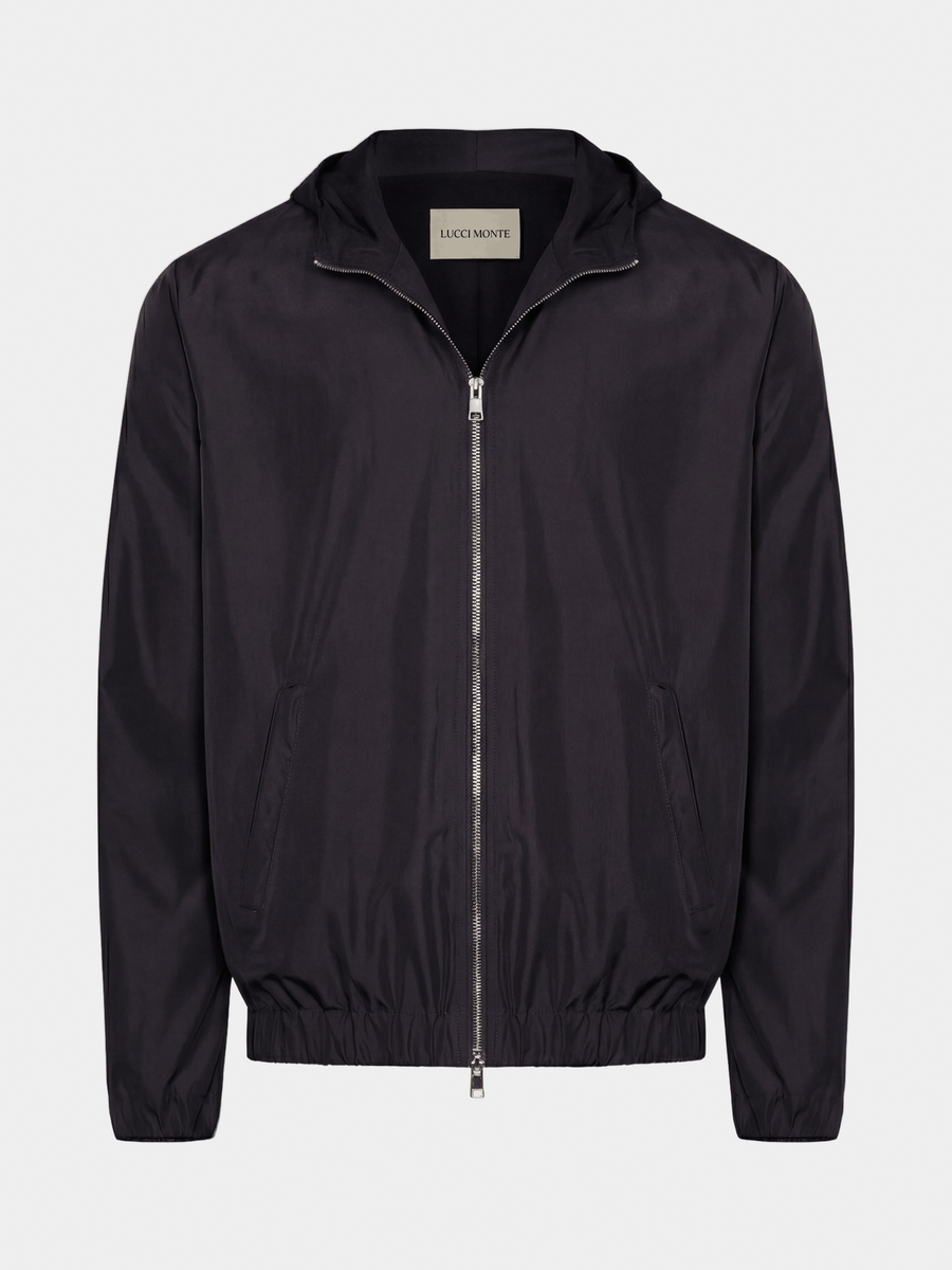 PREMIUM BLACK HOODED JACKET