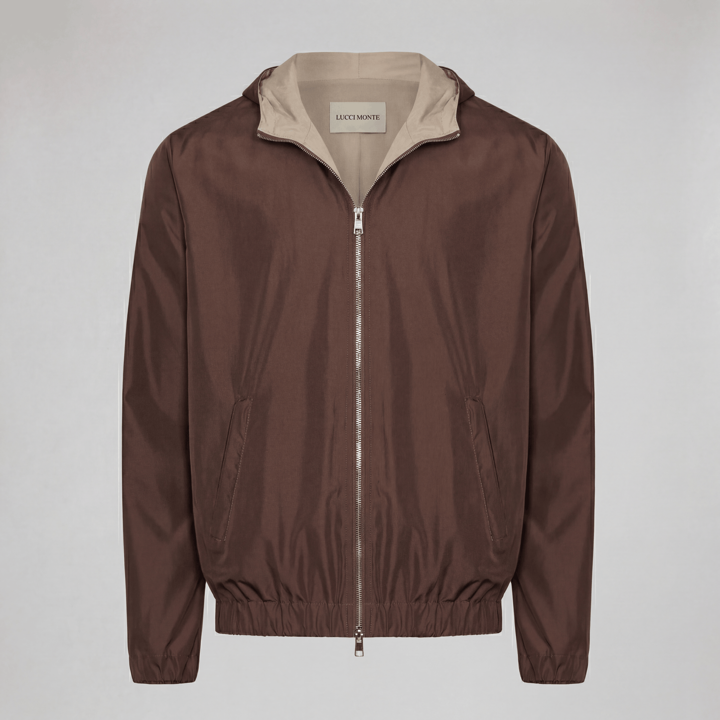 PREMIUM BROWN HOODED JACKET