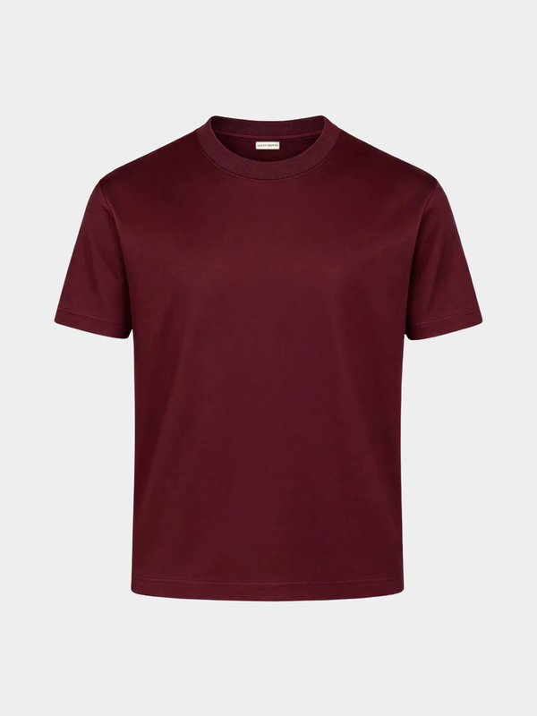 BURGUNDY MERCERISED SHIRT