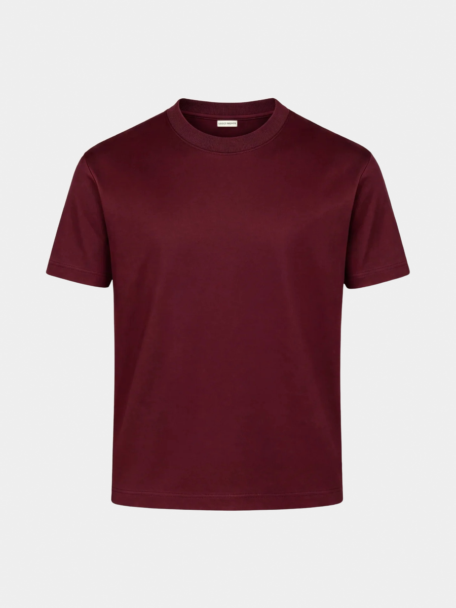 BURGUNDY MERCERISED SHIRT