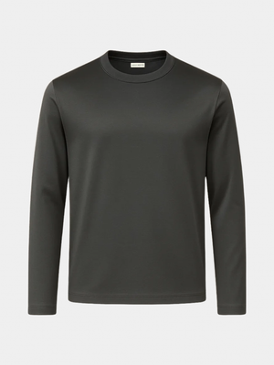 GREY MERCERISED GLANZ PULLOVER