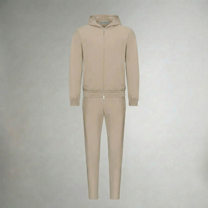 HOODED BEIGE TECH SUIT