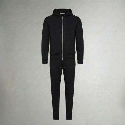 HOODED BLACK TECH SUIT