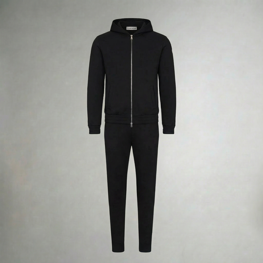 HOODED BLACK TECH SUIT