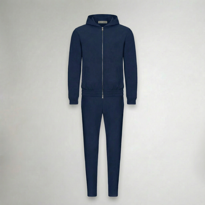 HOODED NAVY TECH SUIT