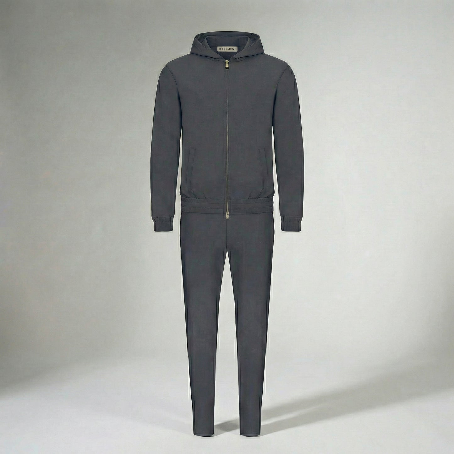 HOODED DARK GREY TECH SUIT