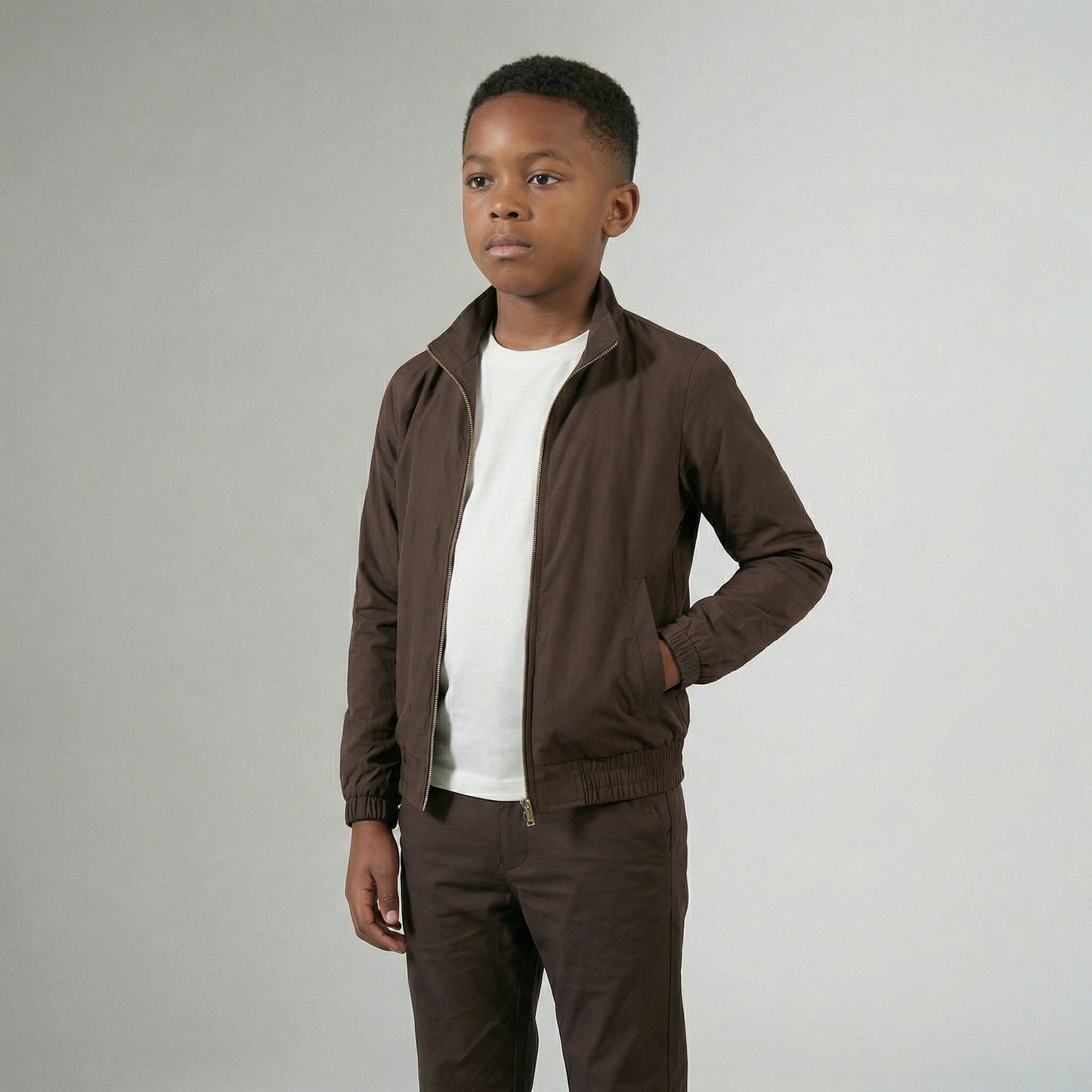 BROWN TECH SUIT KIDS