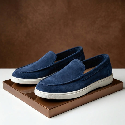 NAVY LOAFERS