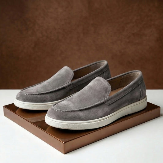 LIGHT GREY LOAFERS