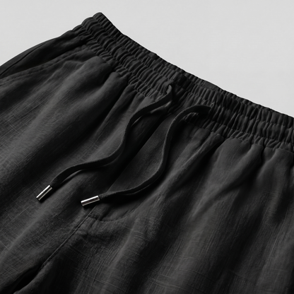 BLACK LINNEN PANTS