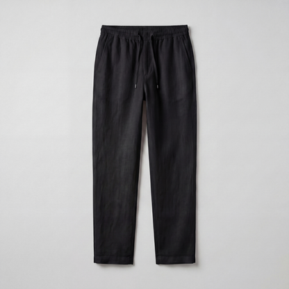 BLACK LINNEN PANTS