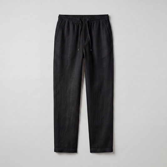 BLACK LINNEN PANTS