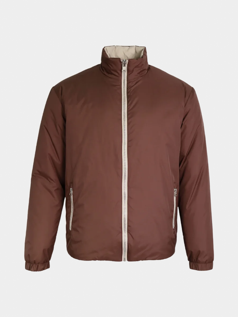 Brown Reversible Windbreaker