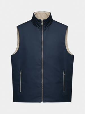 Navy Reversible Gilet