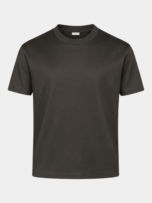 charcoal mercerised shirt — packshot