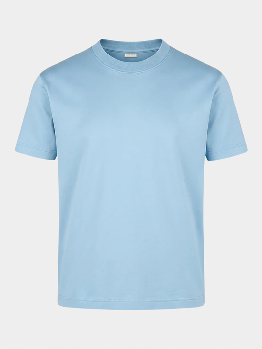 sky blue mercerised shirt — packshot