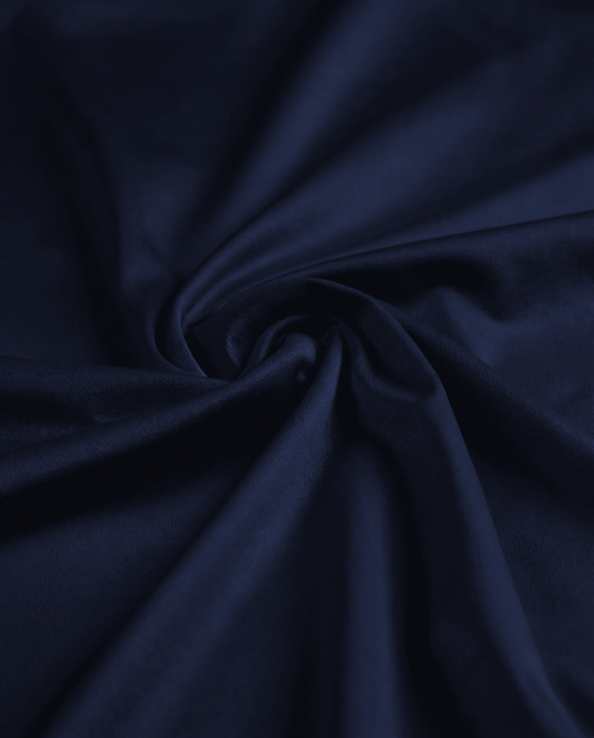 Navy gemerceriseerd katoen – close-up van de stof