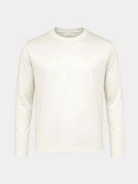 WHITE MERCERISED GLANZ PULLOVER